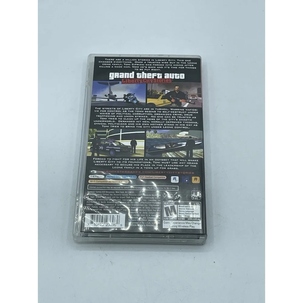 Grand Theft Auto: Liberty City Stories Sony PSP 2005 Complete w/Map & Manual